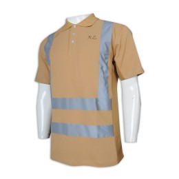 D307 custom short sleeve industrial Polo shirt reflective strip industrial uniform manufacturer D307 custom short sleeve industrial Polo shirt reflective strip industrial uniform manufacturer